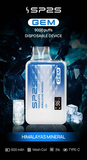 SP2S GEM 9000口拋棄式電子煙｜高清顯示屏｜持久煙感｜精緻設計-2