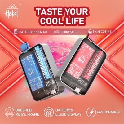HEBAT喜貝大容量電子煙10000口｜一次性設計｜濃郁順滑煙霧-5